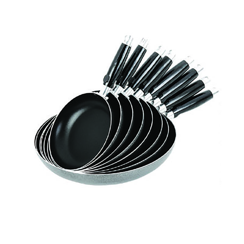 Big Discount Professional Kitchen Frying Pan Popular Non-stick Soft Glue Handle New Aluminum Fry Pan