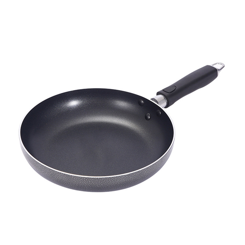 Big Discount Professional Kitchen Frying Pan Popular Non-stick Soft Glue Handle New Aluminum Fry Pan