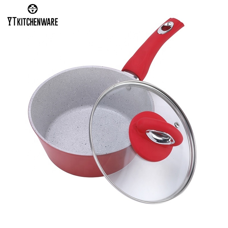 High Quality OEM Factory Cooker Soup Pot Bakelite Handle Non Stick Aluminum Cookware Sets