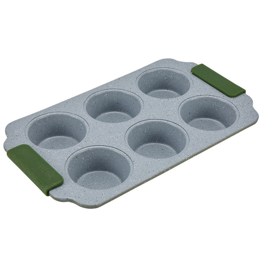 Wholesale Products Non-stick Cupcake Pan Carbon Steel Cupcake Mold 6 Cup Muffin Pan