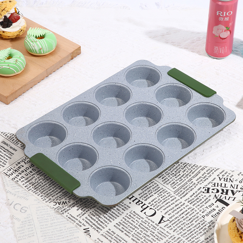 Wholesale Products Non-stick Cupcake Pan Carbon Steel Cupcake Mold 6 Cup Muffin Pan