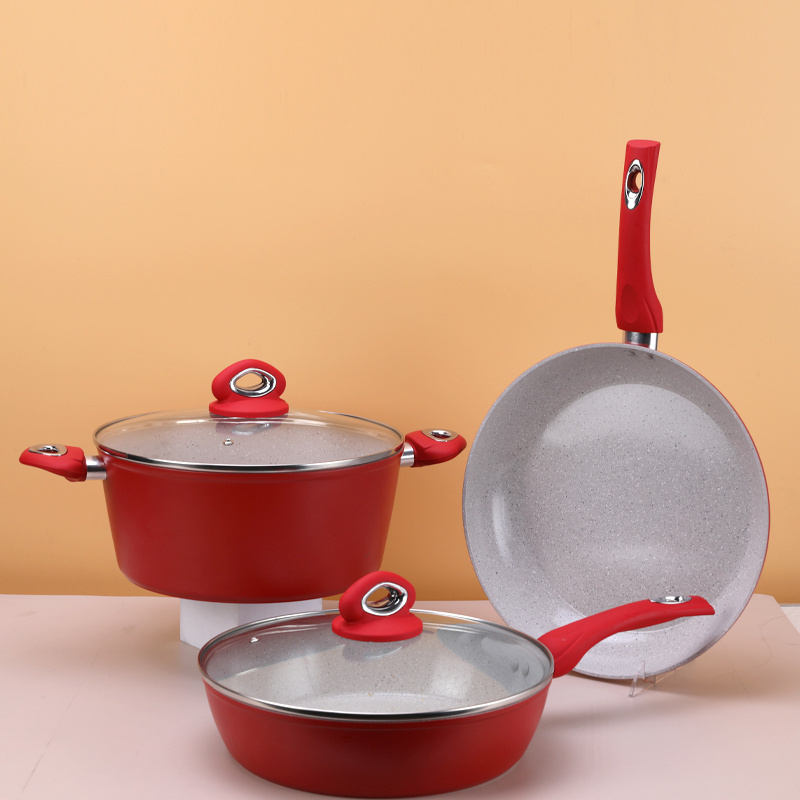 New Style Non-Stick Coatings Eco Pan Cookware Forged Aluminum Cookware Set Non Stick Frying Pan