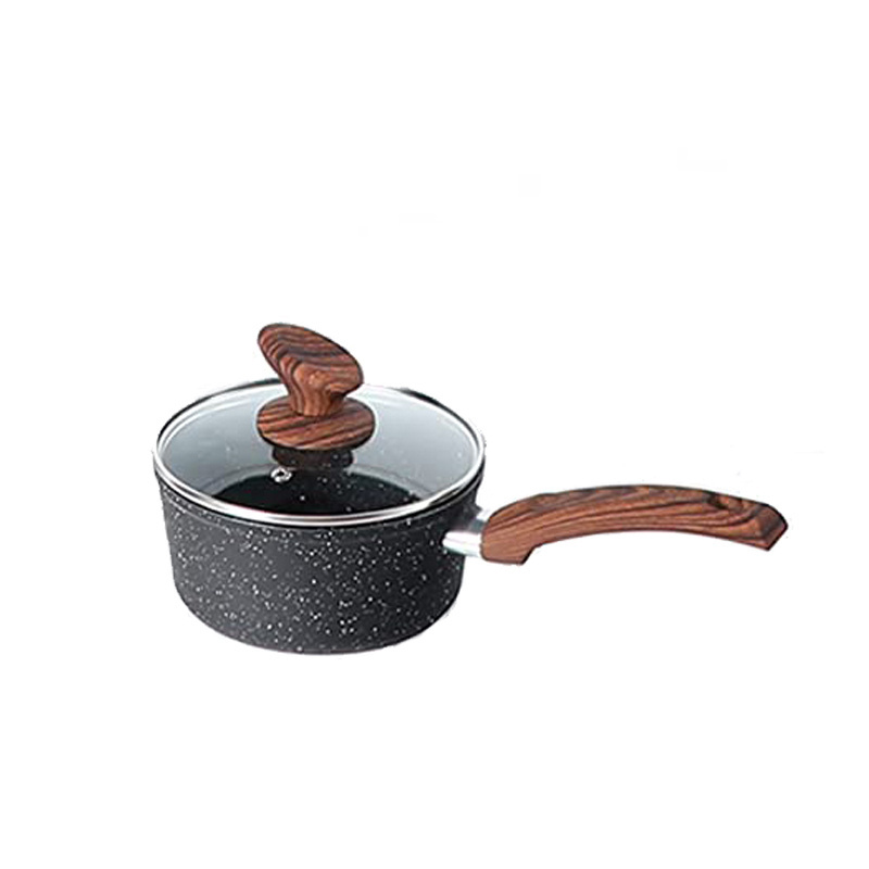 New Arrival Granite Cookware Set Nonstick Gas Cooker High Quality Wooden Handle Cookware