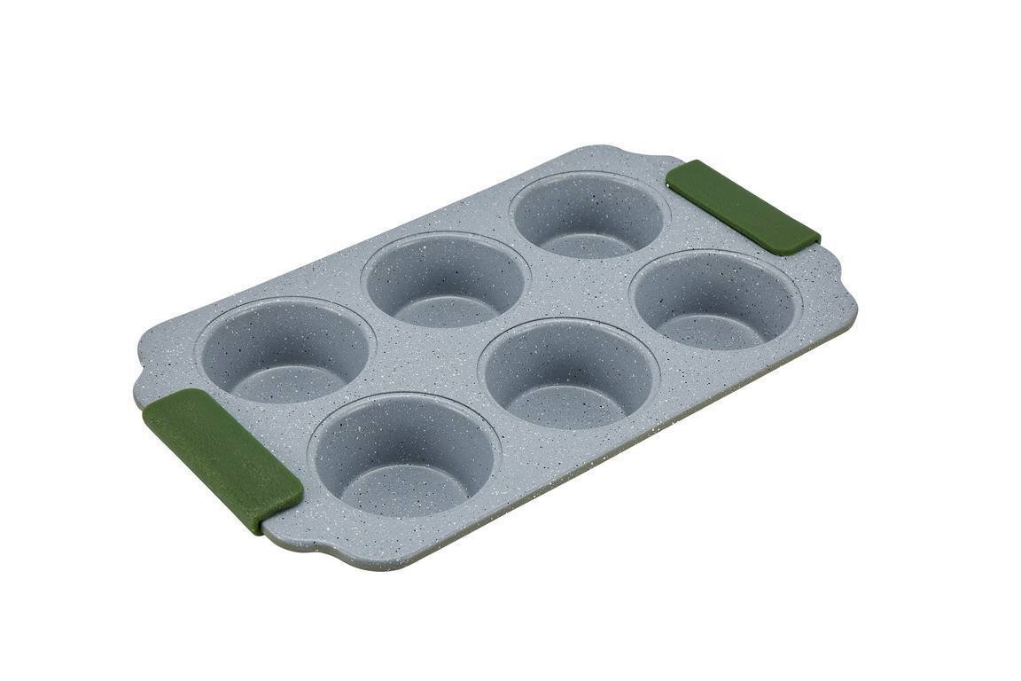 Manufacturers Latest Design 6 Cups Muffin Pan Food Grade Non Stick Cupcake Muffin Baking Pan