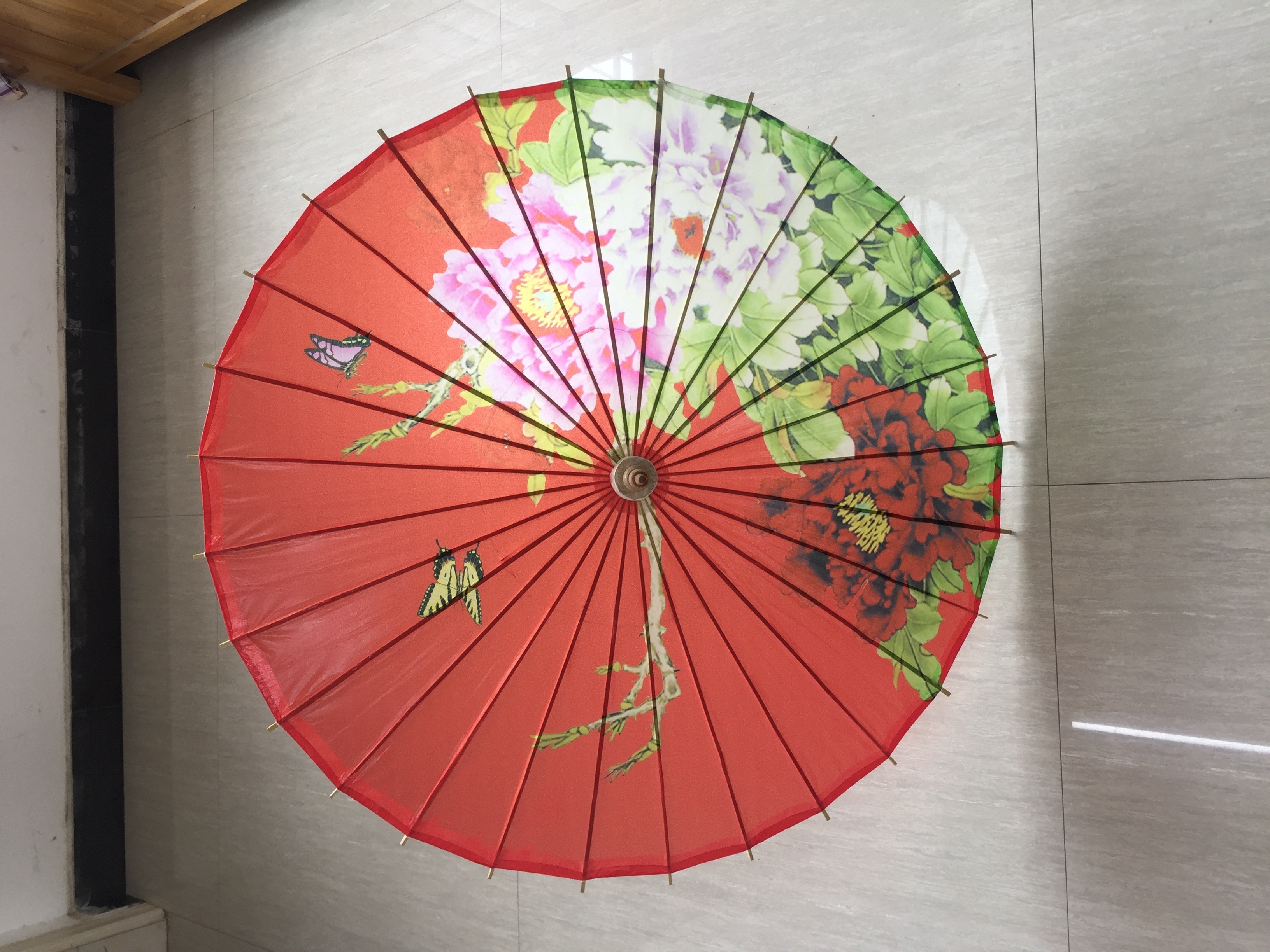 Wholesale Custom Printing Decoration Japanese Traditional Oil Paper Parasol Umbrella for Wedding