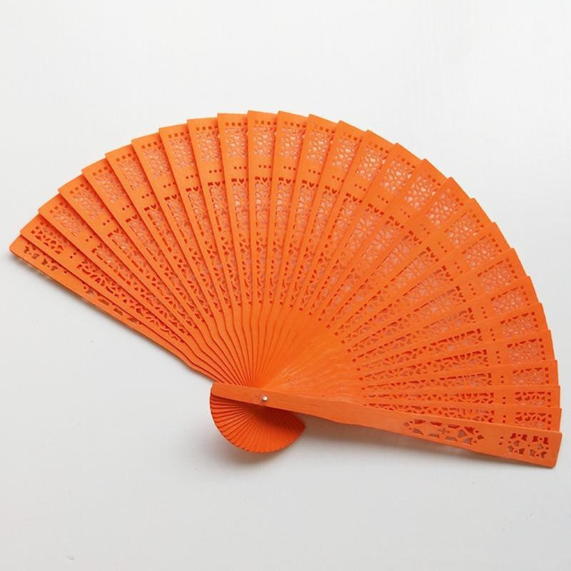 Promotional Customized Color Bamboo Wood Fan Beautiful Outdoor Relaxation Photography Model-Hot Sales Diverse Fragrant Art