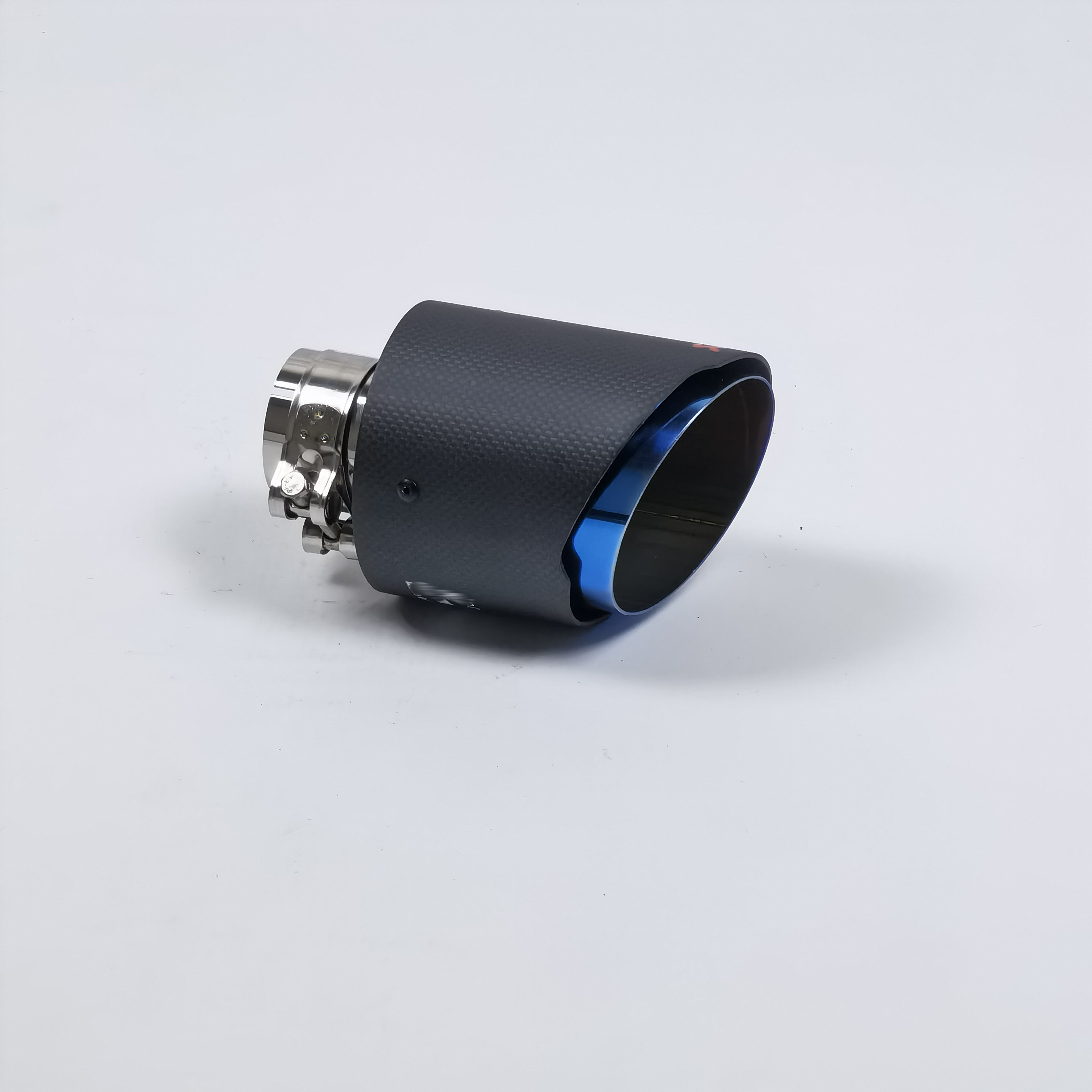 4.5 inch blue akrapovic style carbon fiber exhaust pipe end cap Carbon exhaust pipe