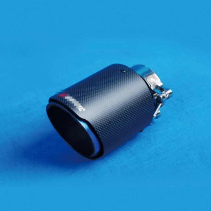 4.5 inch blue akrapovic style carbon fiber exhaust pipe end cap Carbon exhaust pipe