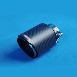 4.5 inch blue akrapovic style carbon fiber exhaust pipe end cap Carbon exhaust pipe