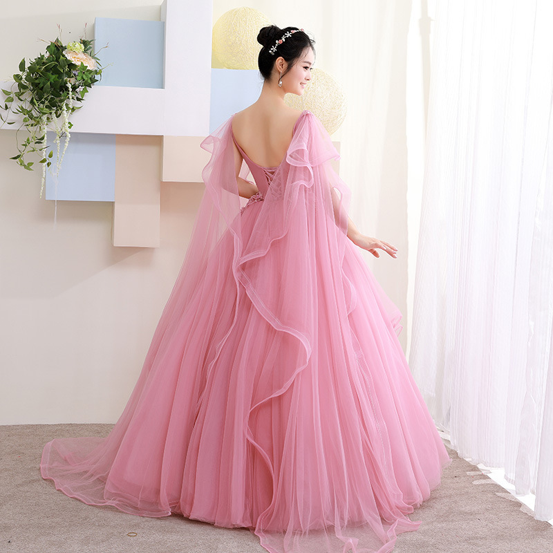 wedding dresses 2022 bridal 2023 curvy new fantasy pink shawl wedding dress sexy  thailand tunisian brautkleid wedding dresses