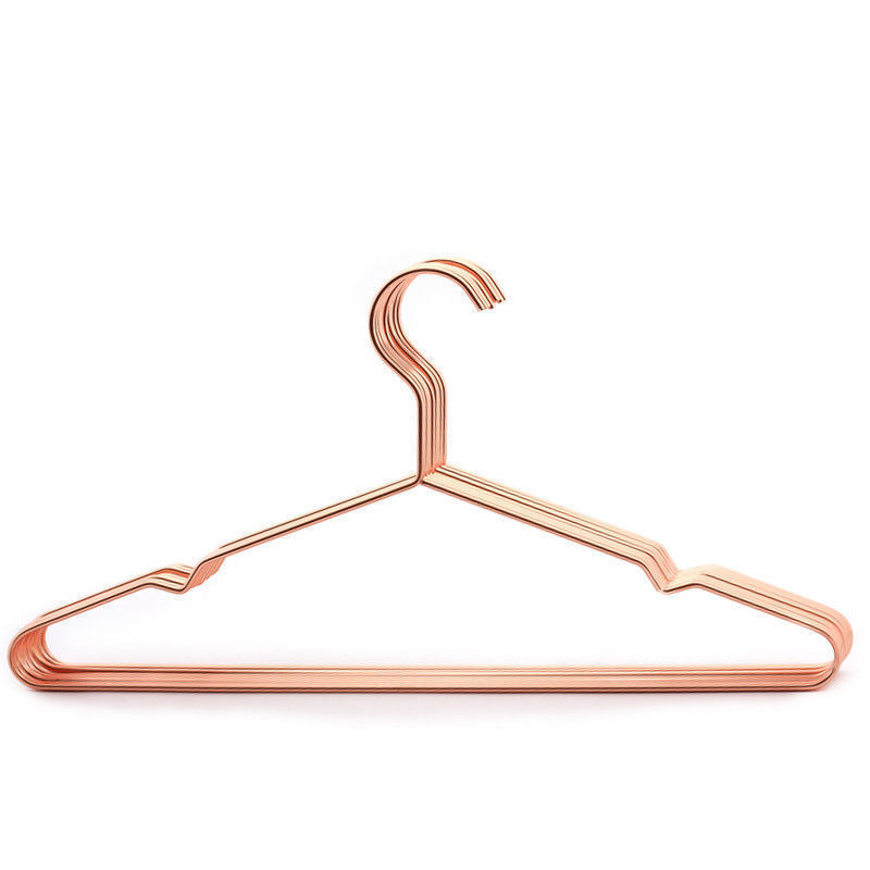 Custom golding gold wire metal laundry clothes hangers for clothes perchas de metal