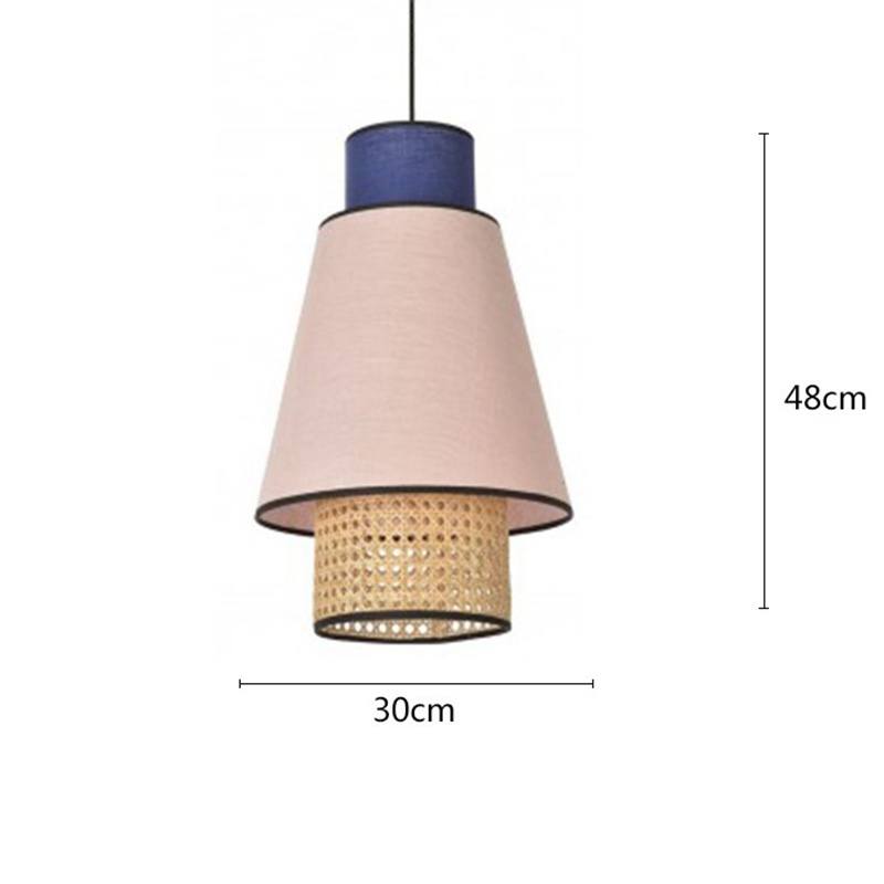 Lustre Style Classic Decoration Round House Straw Bamboo Lamp Atmosphere Pastoral Retro Balcony Restaurant Handmade Rattan Light