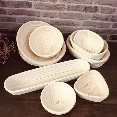 Round Bread Proofing Basket Large Banneton Proofing Basket Natural Rattan Sourdough Proving Basket for Professional Home Bakers