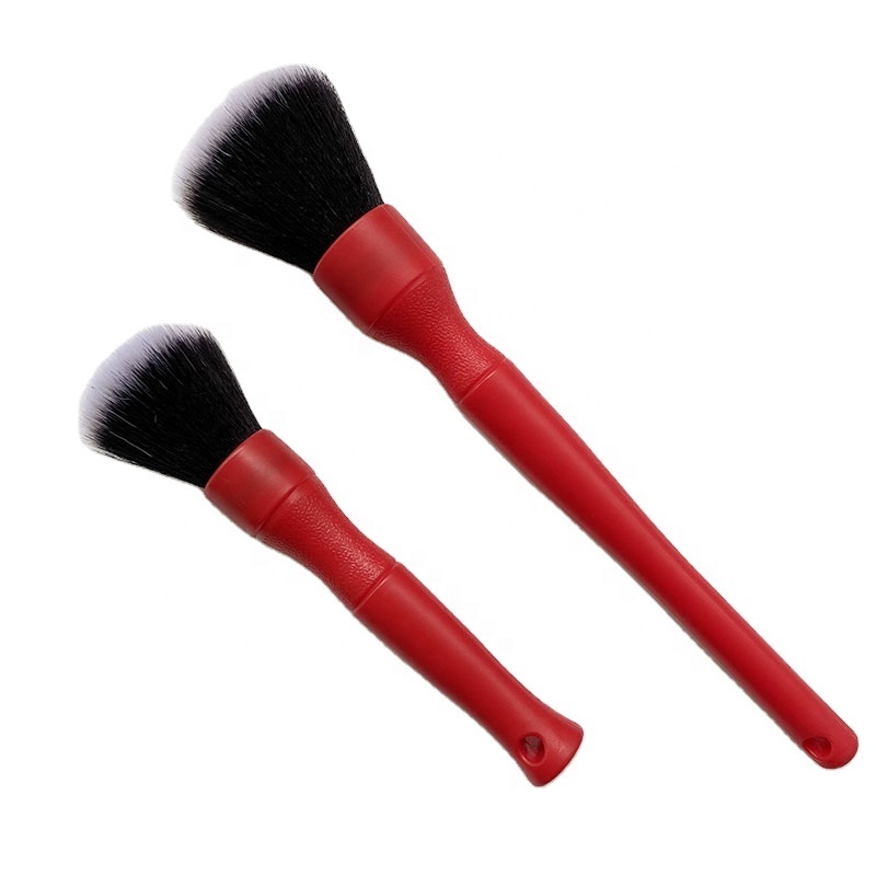 2 Pack Ultra-soft Detailing Brush Set / Super Soft Auto Interior Detail Brush with Synthetic Bristles / Car Dash Duster Brush WV