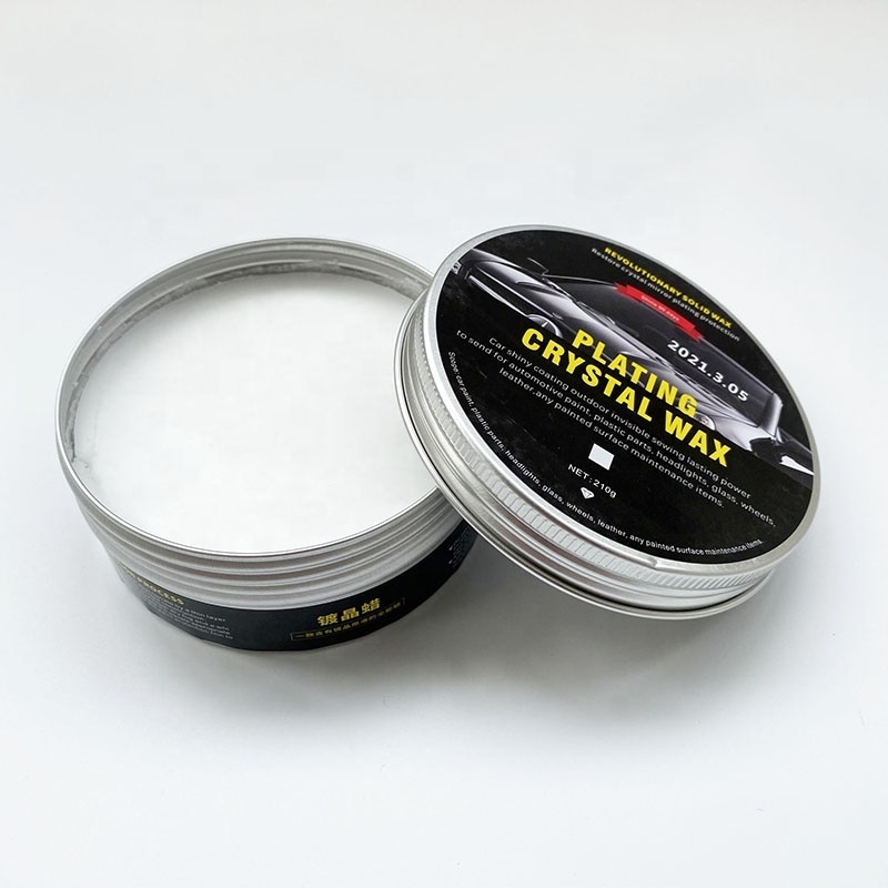 Car Wax Crystal Plating Set Hard Glossy Wax Scratch Repair Wax for Auto Accessories Paint Care Surface Coating Care White Black