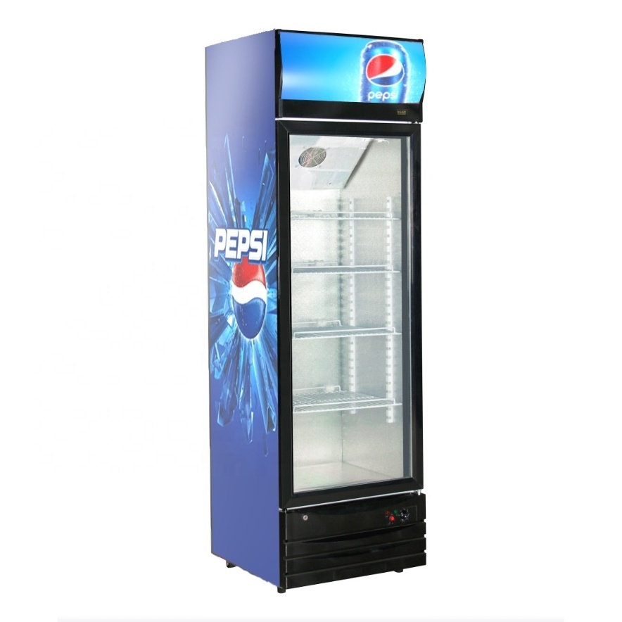 Vertical Pepsi Beverage Energy Drink Display Fridge