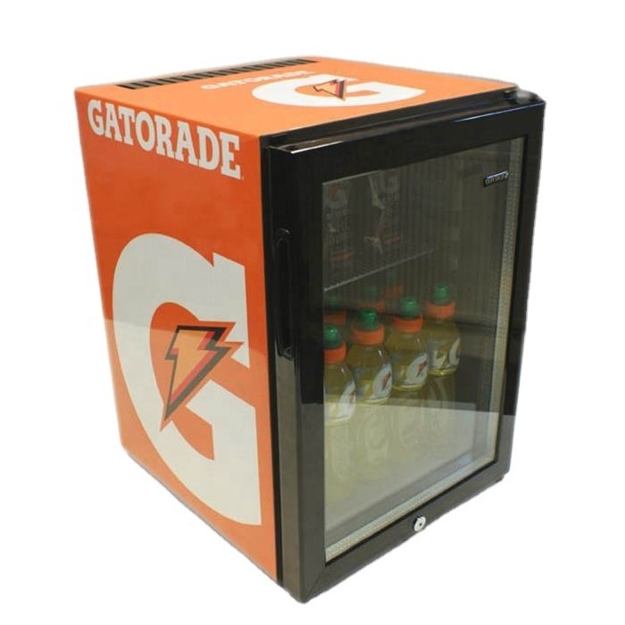 21L Gatorade Sports Design Energy Drink Mini Fridge with Glass Front