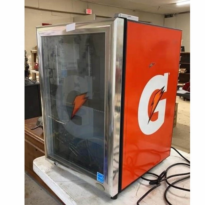 21L Gatorade Sports Design Energy Drink Mini Fridge with Glass Front