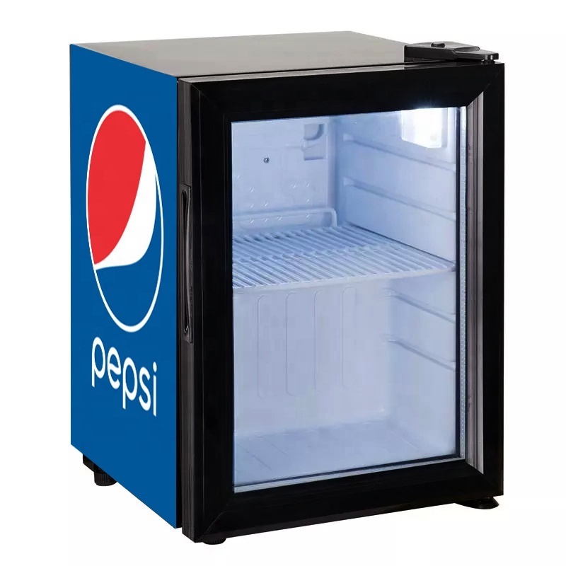 21L Glass Door Pepsi Drinks Mini Fridge with Lock