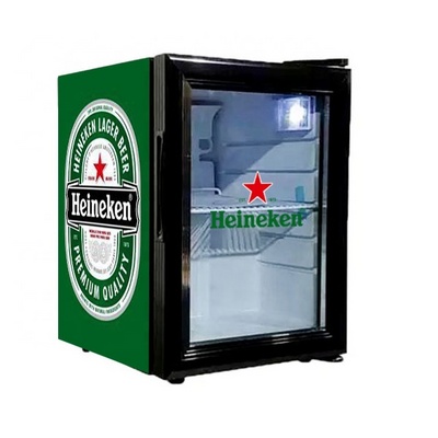 21L Small Energy Drink Beer Display Mini Bar Fridge with Glass Door