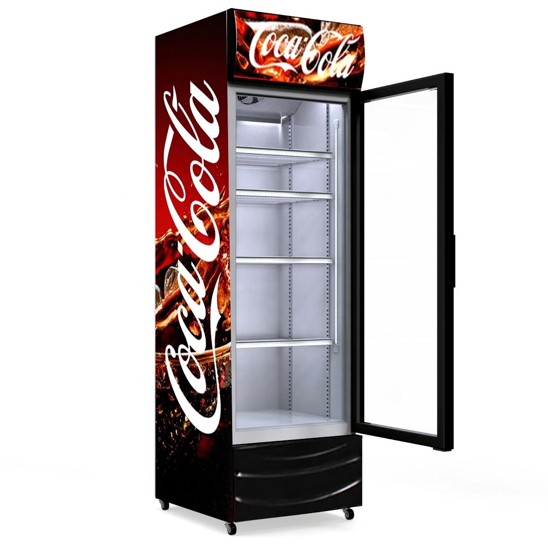 Hot Sale Glass Door Cola Fridge Display Drinks Refrigerator