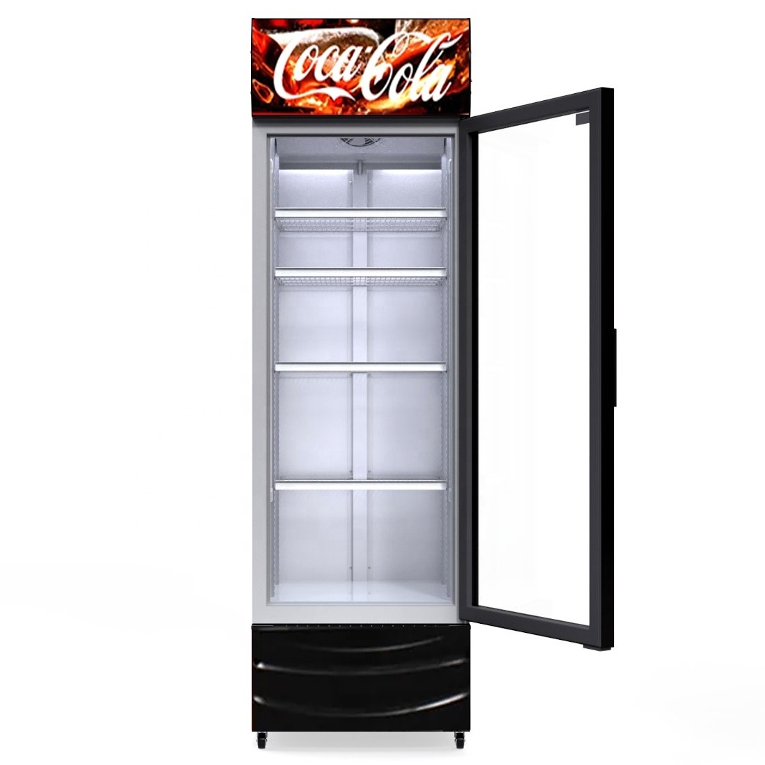 Hot Sale Glass Door Cola Fridge Display Drinks Refrigerator