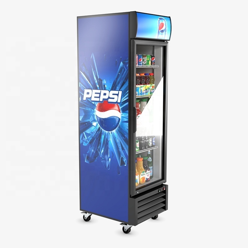 Vertical Pepsi Beverage Energy Drink Display Fridge