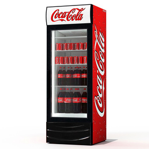 Commercial Glass Door Cola Fridge Beverage Display Refrigerator