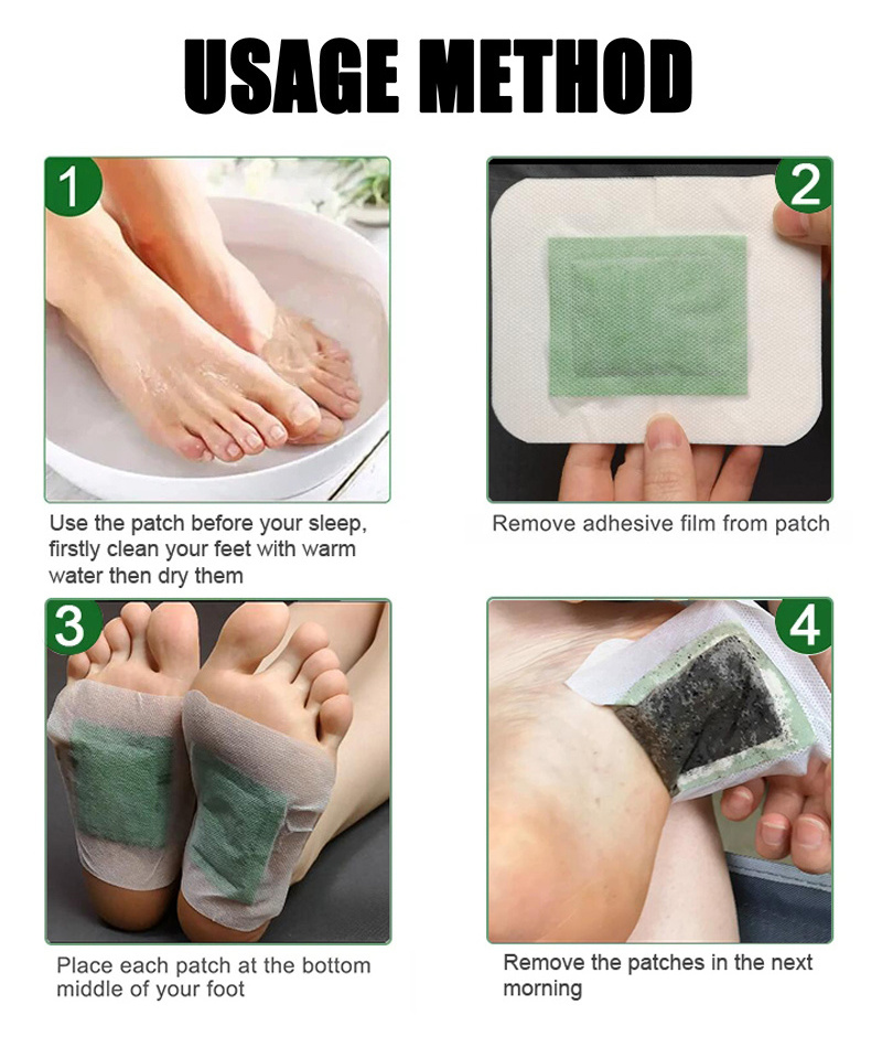 Factory Customization Natural Herbal Detox Foot Patch Improve Sleep Beauty Slimming Foot Pads