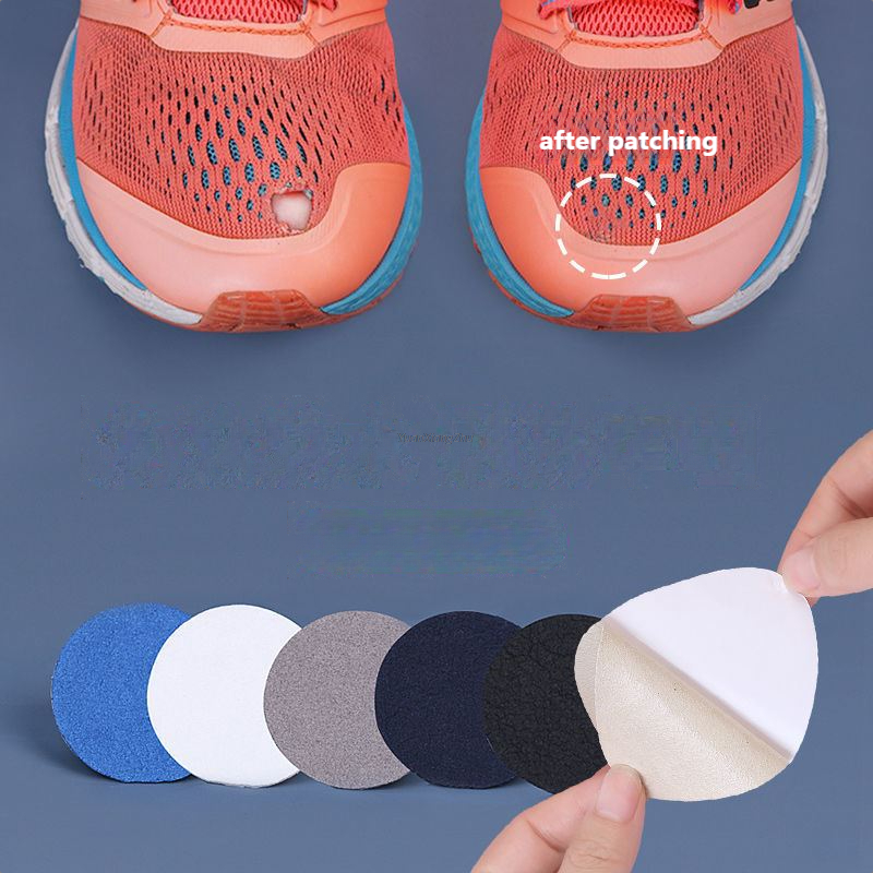 6pcs Repair Shoe Sticker Patch Vamp Subsidy Sticky Shoes Insoles Heel Protector Heels Hole Repair Lined Anti-Wear Heel Foot Care