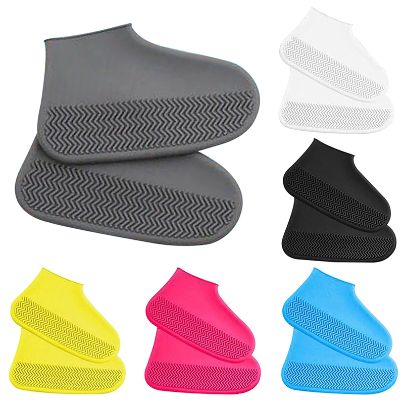 2023 New High Tube Waterproof Shoes Covers Long Length Slip-resistant Zipper Rain Boots Overshoes Waterproof Rainy Days Useful