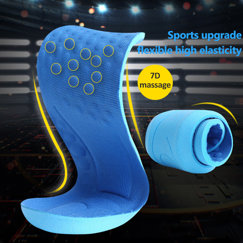 1pair New Memory Foam Sport Insoles for Shoes Sole Orthopedic Soft Pad Shock Absorption Arch Support Insole for Feet Man Women