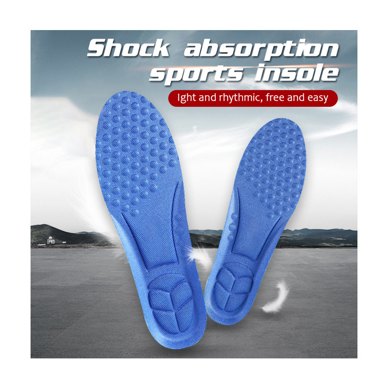 1pair New Memory Foam Sport Insoles for Shoes Sole Orthopedic Soft Pad Shock Absorption Arch Support Insole for Feet Man Women