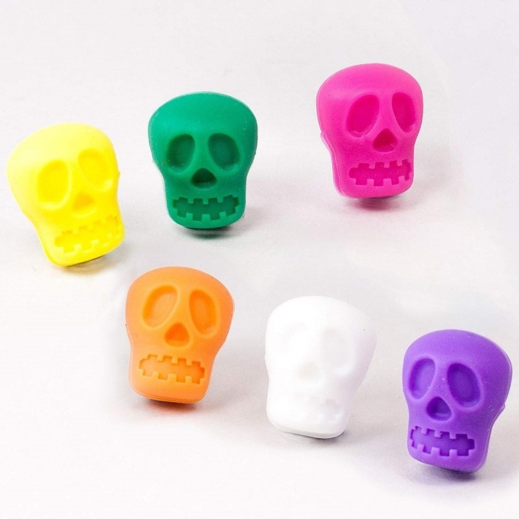 Cranium Bones Silicone Wine Glass Charms Drink Markers