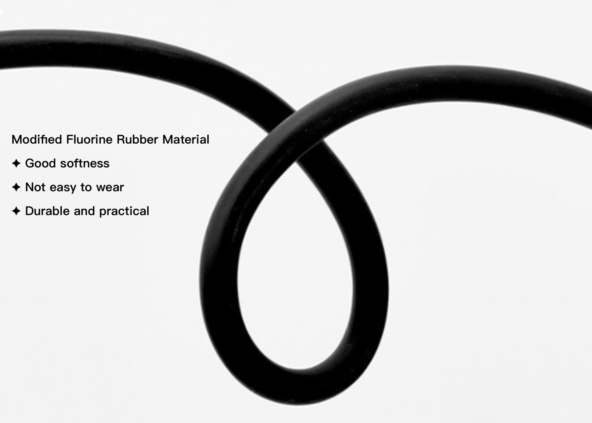 WWC Woer VT200 black thin wall 2:1 fluorine rubber fluoroelastomer Viton oil resistant heat shrinkable shrink tubing