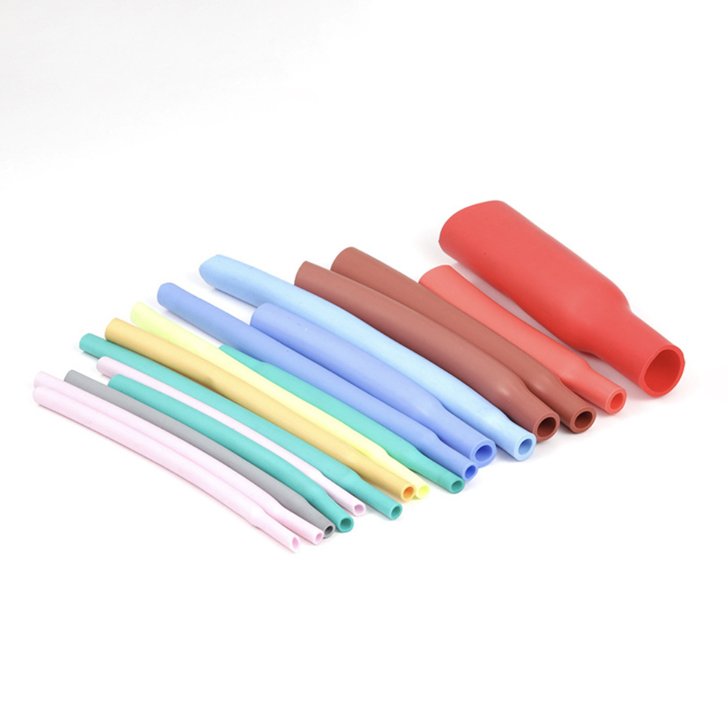 Flexible Electrical Insulation Heat Shrink Tubing silicone rubber tube black gray red shrinkage sleeve 1.7:1 2:1