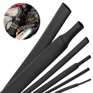 WWC 2:1 Diesel Resistant Elastomer Heat Shrink Tubing 1/8" 1/4" 1/2" 3/4" 1" 2" 3" Dia Black Shrinkable Tube free sample