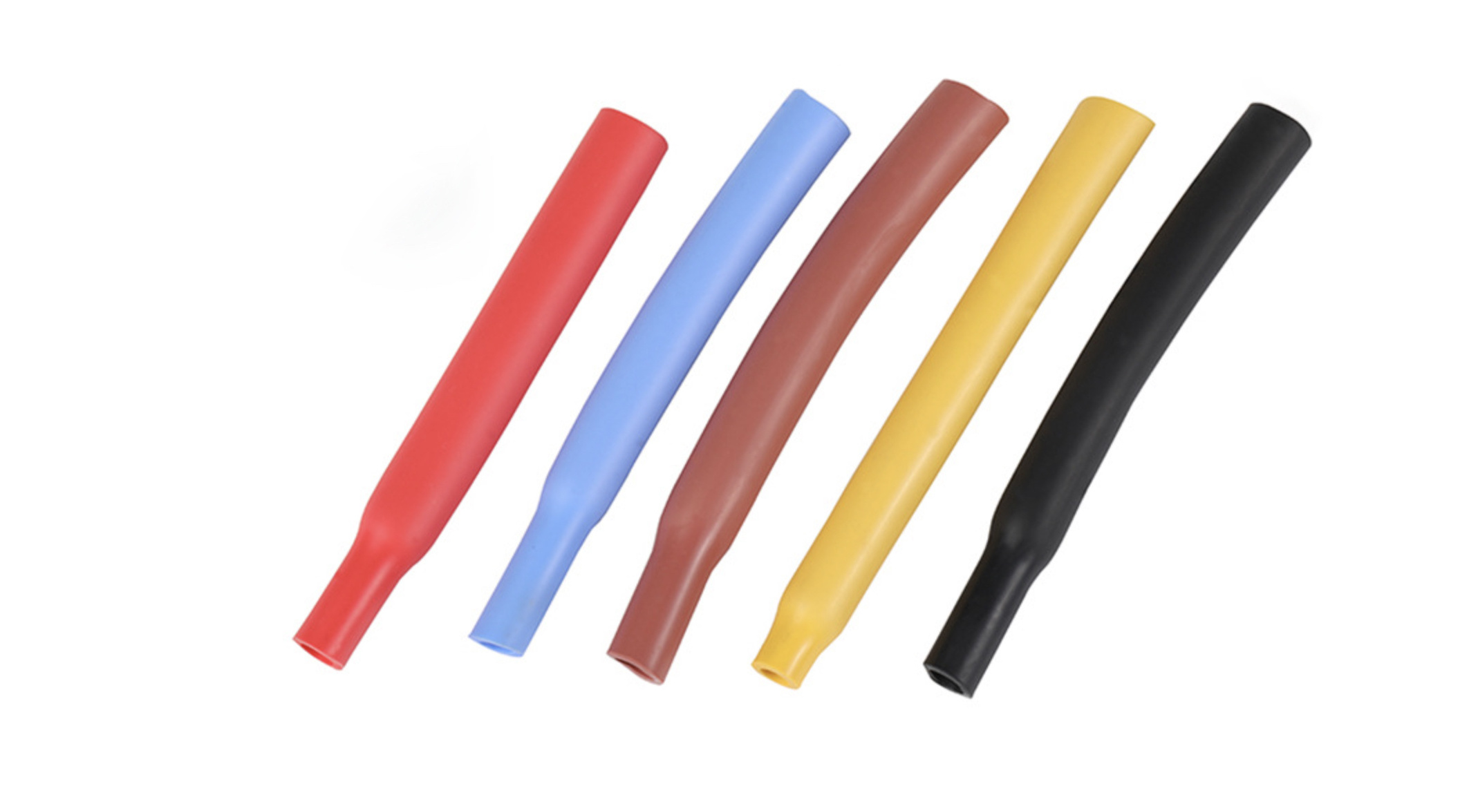 Flexible Electrical Insulation Heat Shrink Tubing silicone rubber tube black gray red shrinkage sleeve 1.7:1 2:1