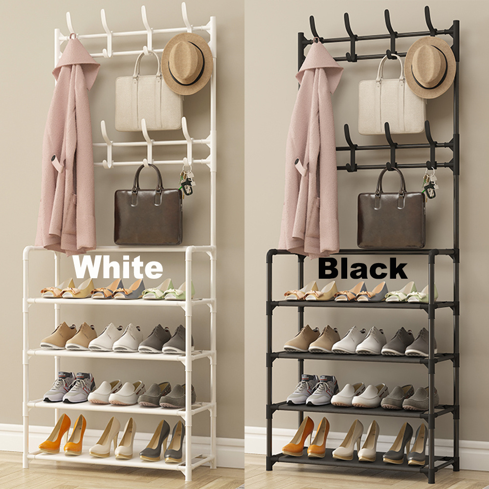 Simple dormitory indoor good-looking dustproof door rental home shoe rack coat rack integrated 2022 hot new