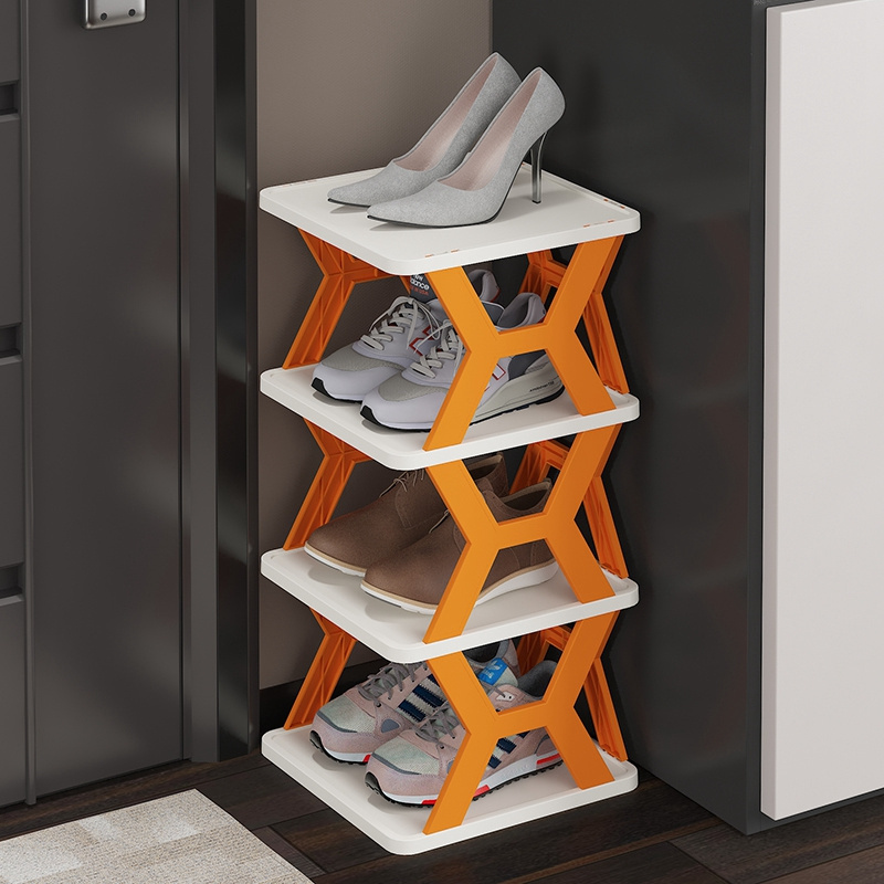 High Quality Multilevel Living Room Storage Rack Plastic Shoe Rack