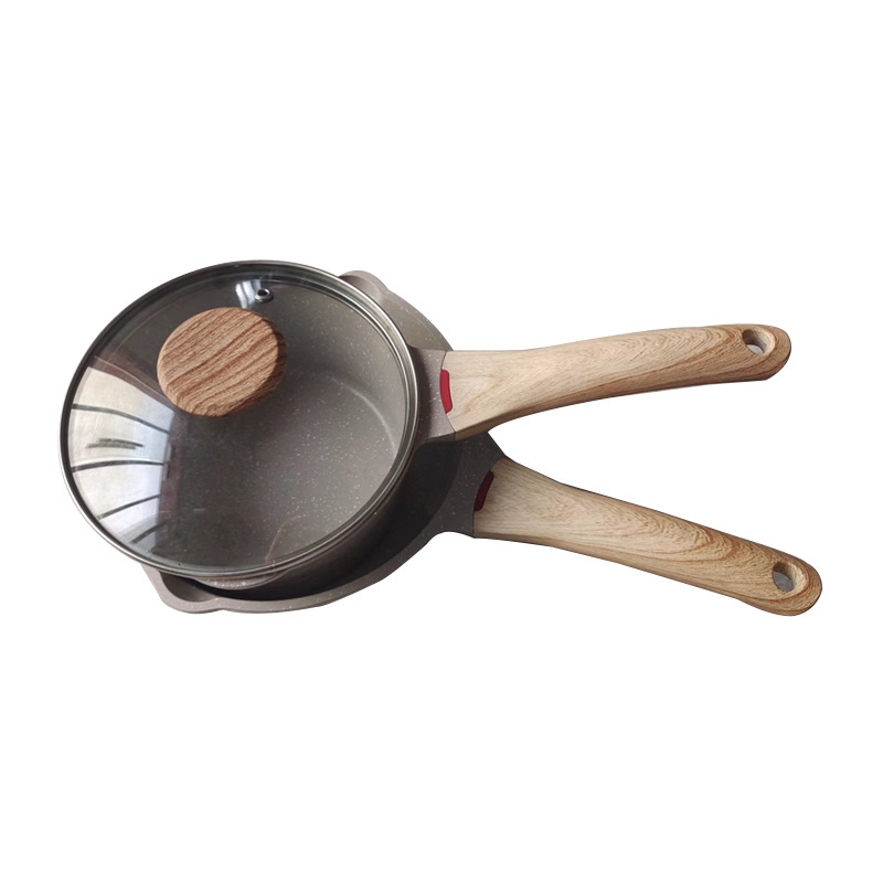 Mini Milk Heating Pot Non-stick Small Saucepan with Lid