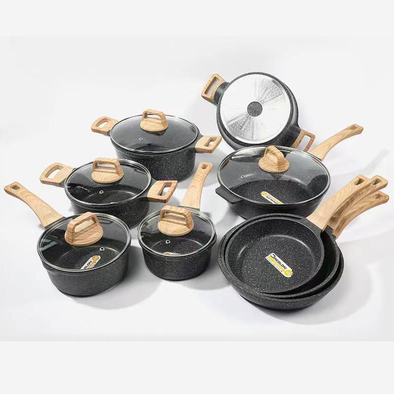 Kitchen Accessories Hot Pot Die Casting Aluminum Sauce Pot Cookware Set