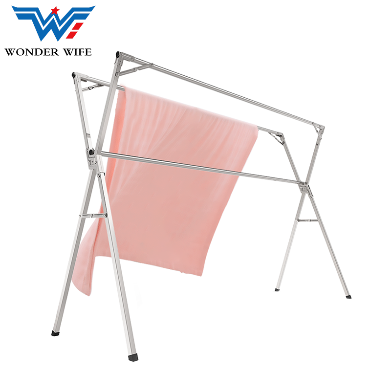 X Type Outdoor Folding Clothes Drying Rack Hanger Clothes Rack