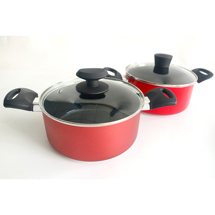 Aluminum High Quality Nonstick Sauce Pan With Induction Bottom Or Sprial Bottom Cookware Set