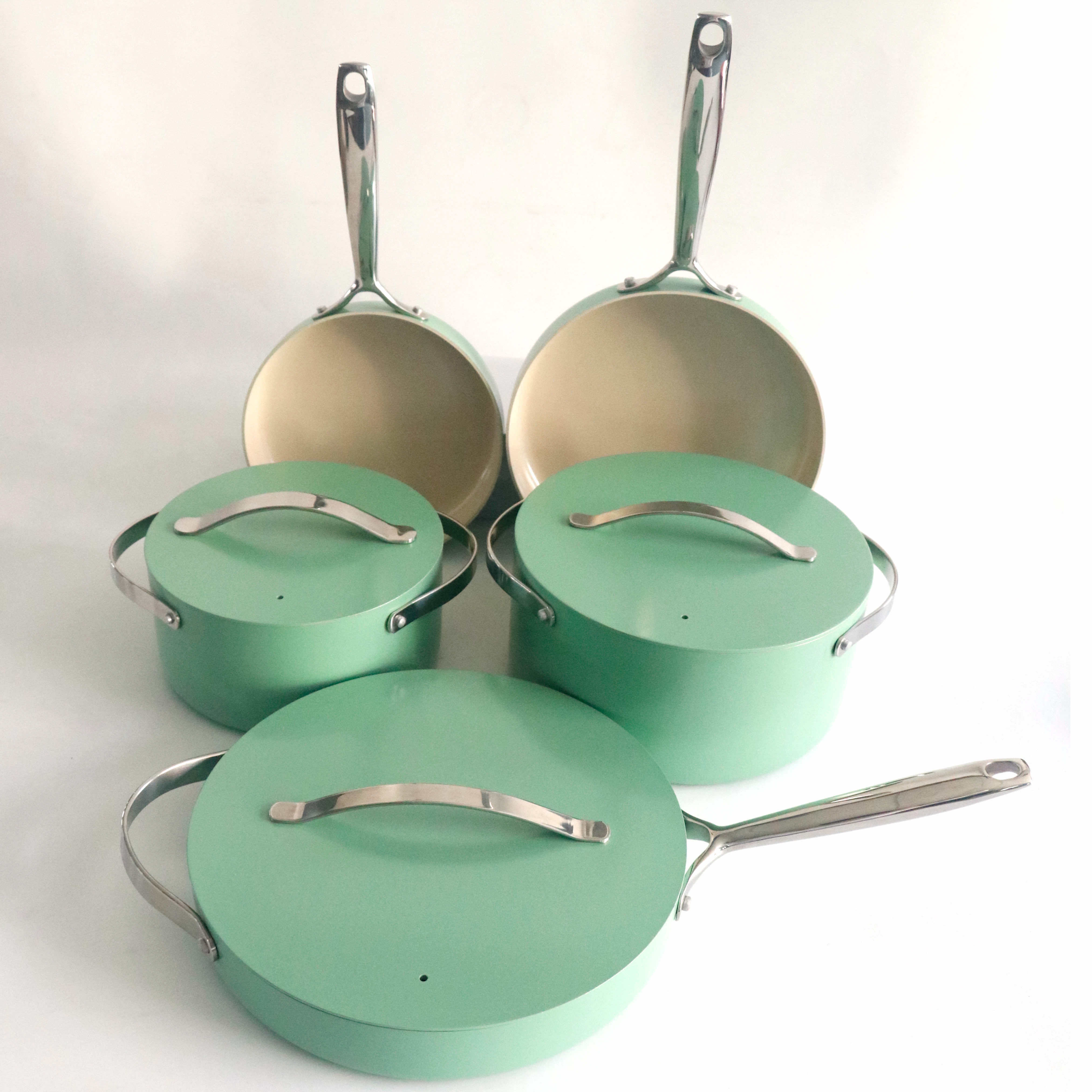 New Fashion Pots And Pans Cookware Sets Caraway Aluminum Cookware Casserole