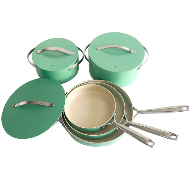 New Fashion Pots And Pans Cookware Sets Caraway Aluminum Cookware Casserole