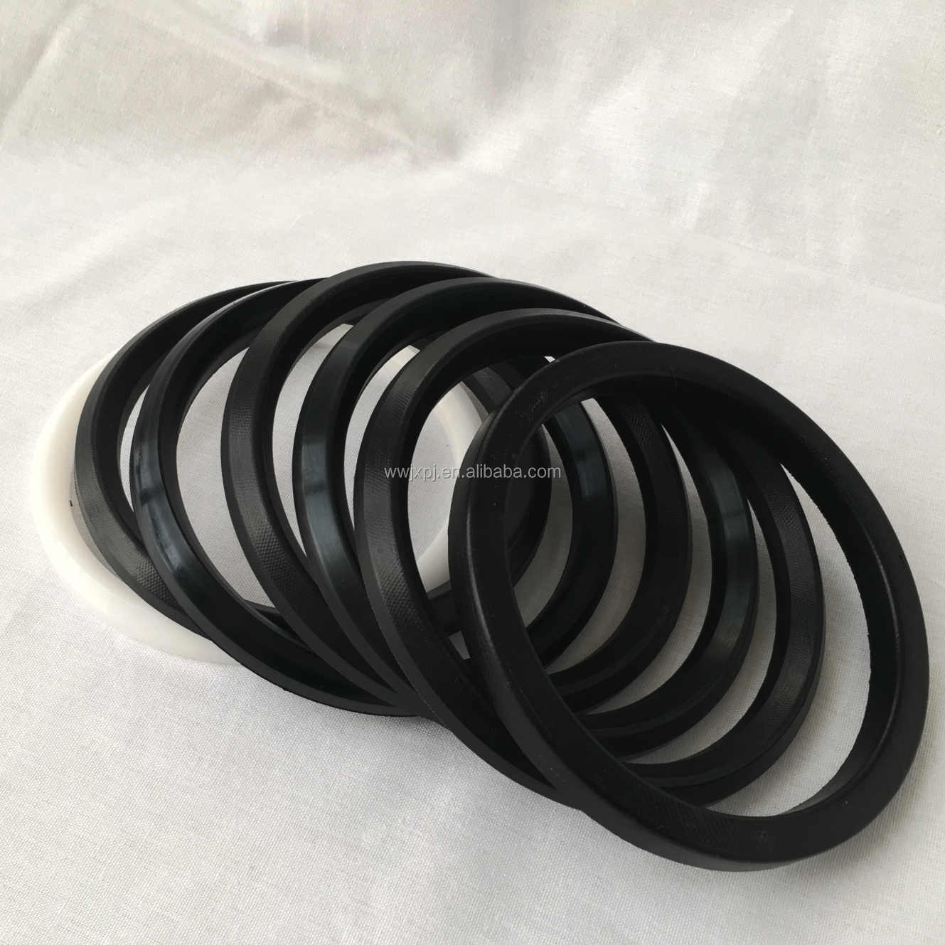 Oil seal high pressure jetting machine  hydraulic cylinder V packing seal  rubber Fabric oil seal