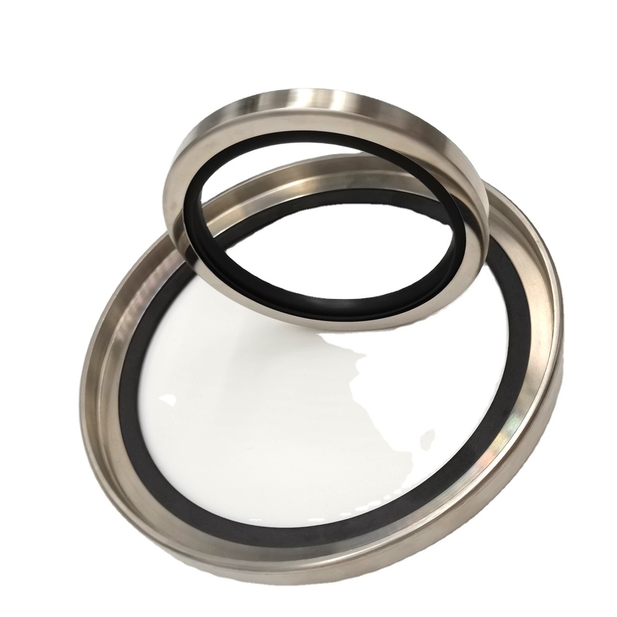 High temperature and corrosion resistance PTFE Stainless Steel Rotary Lip Air Compressor PTFE Oil Seal Shaft Seal