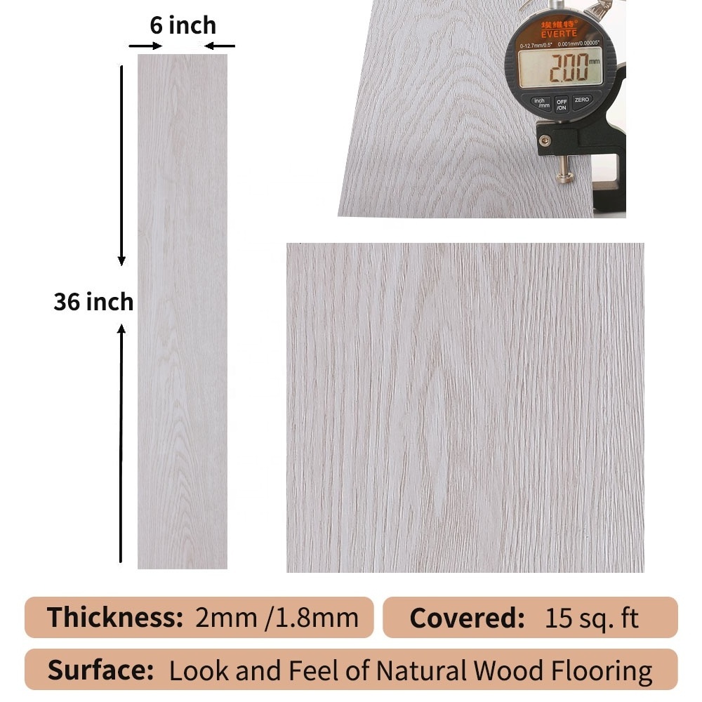 lvt flooring luxury vinyl pvc floor peel and stick wood grain tiles adhesive DIY transform floor stickers