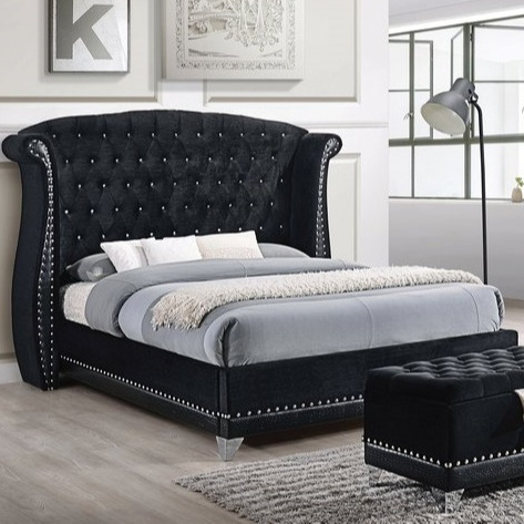 ATTRACTIVE VELVET DAVIS BED + STORAGE BENCH